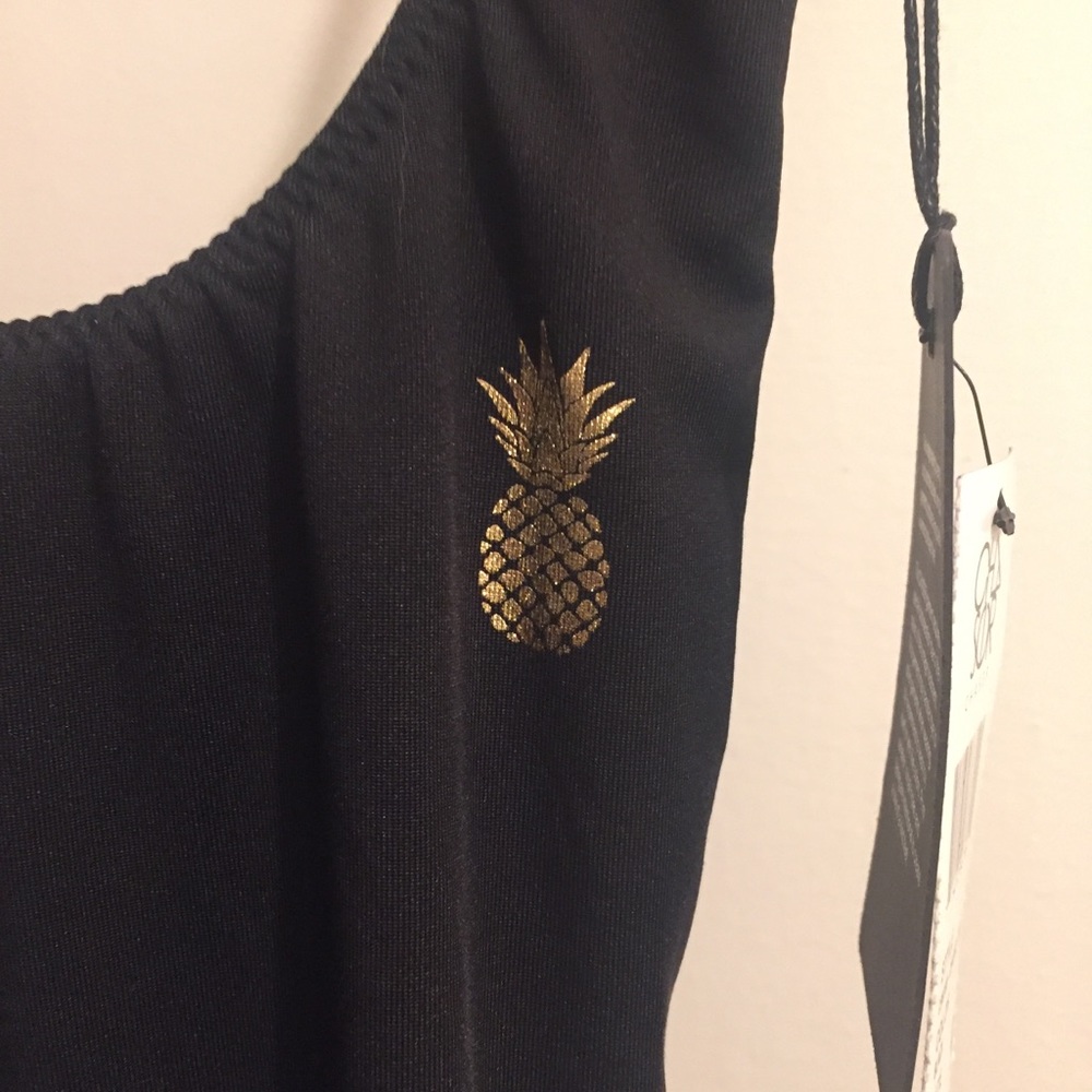 NWT “Chaser” black one-piece bathing suit - Picture 3 of 7
